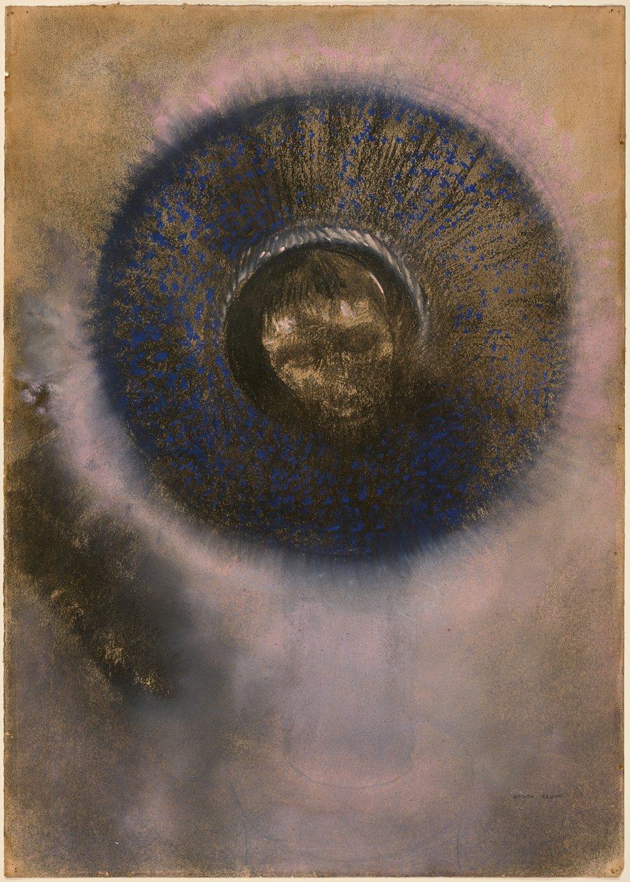 Hlava ve svatozáři od Odilon Redon