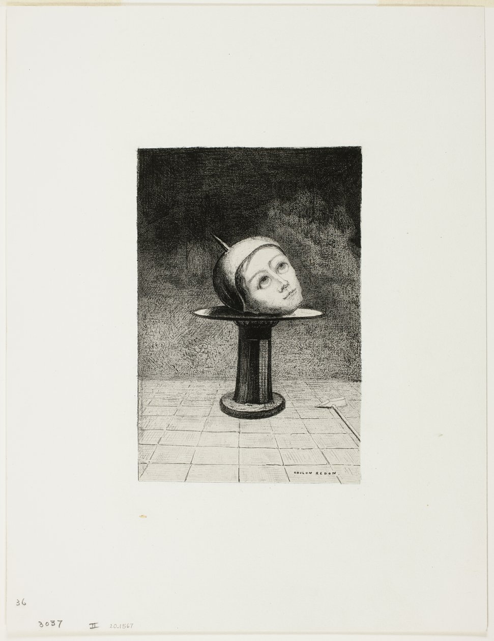 On the Dish, talíř deset z In Dreams od Odilon Redon