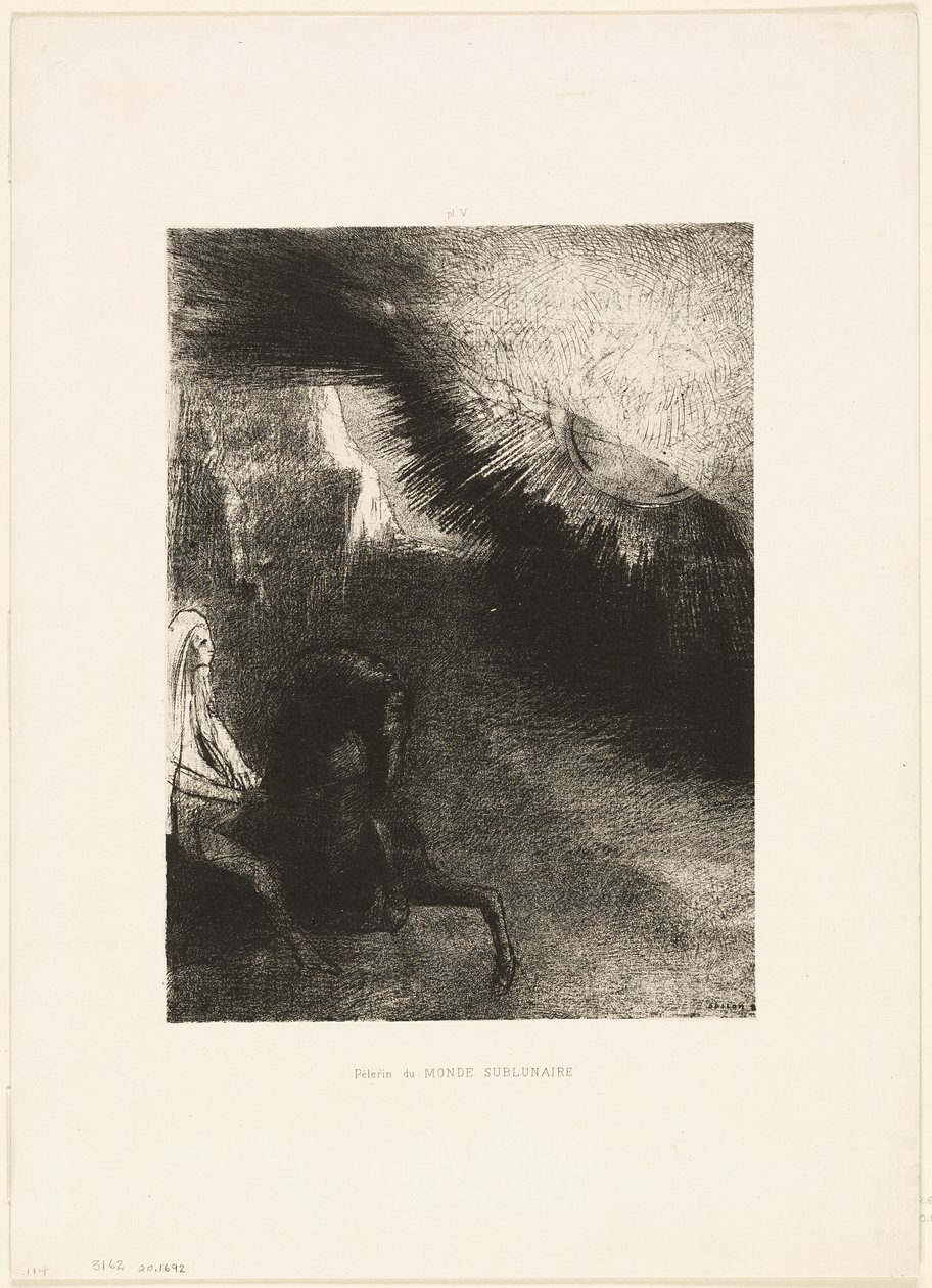 Pilgrim of the Sublunary World, deska 5 ze 6 od Odilon Redon