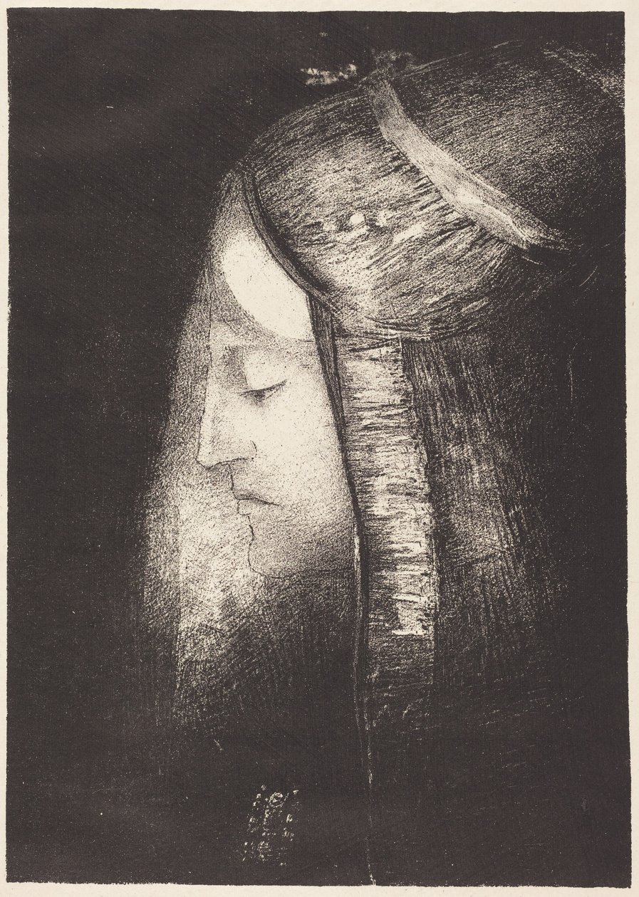 Profil světla (Profile of light) od Odilon Redon