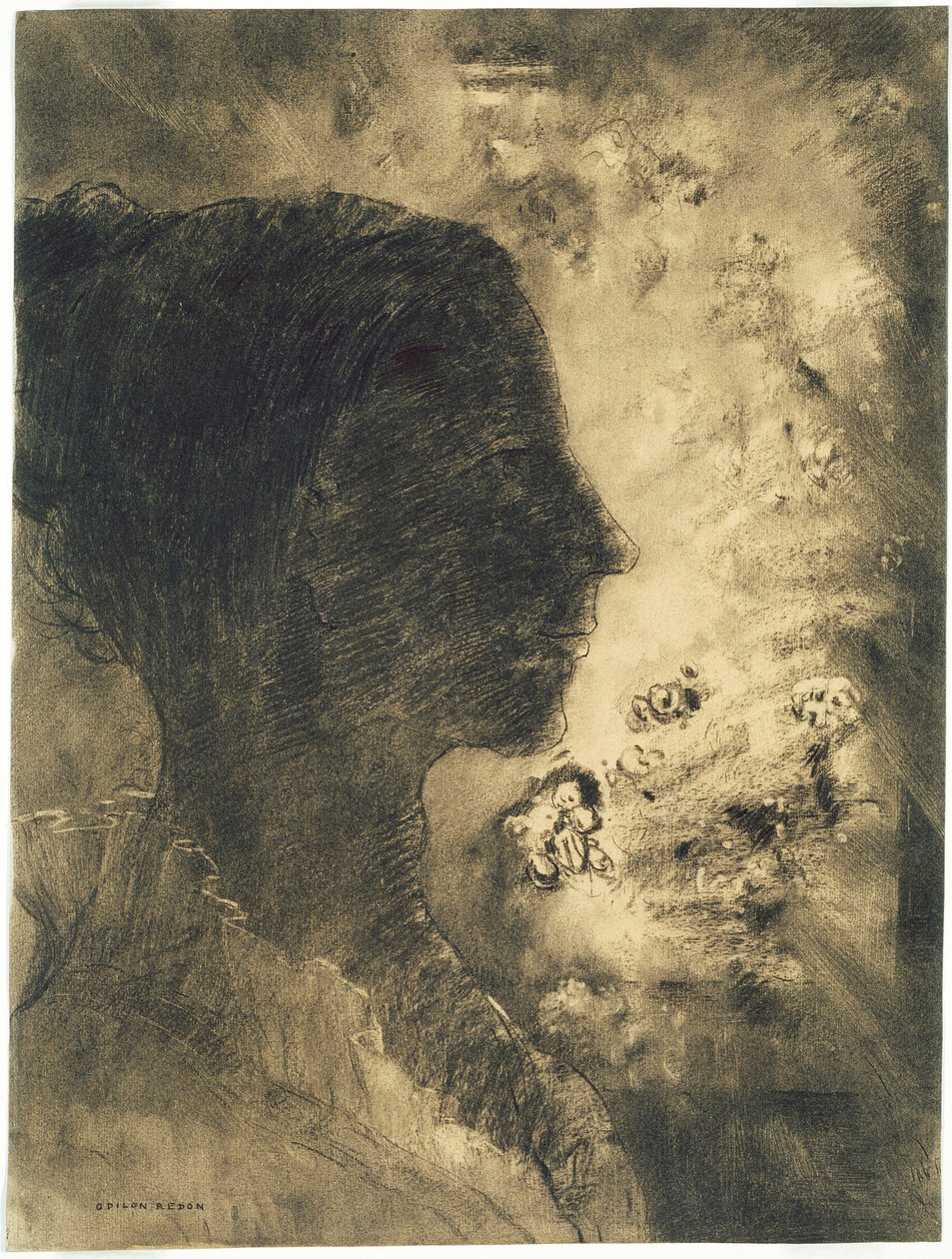 Profil Shadow od Odilon Redon