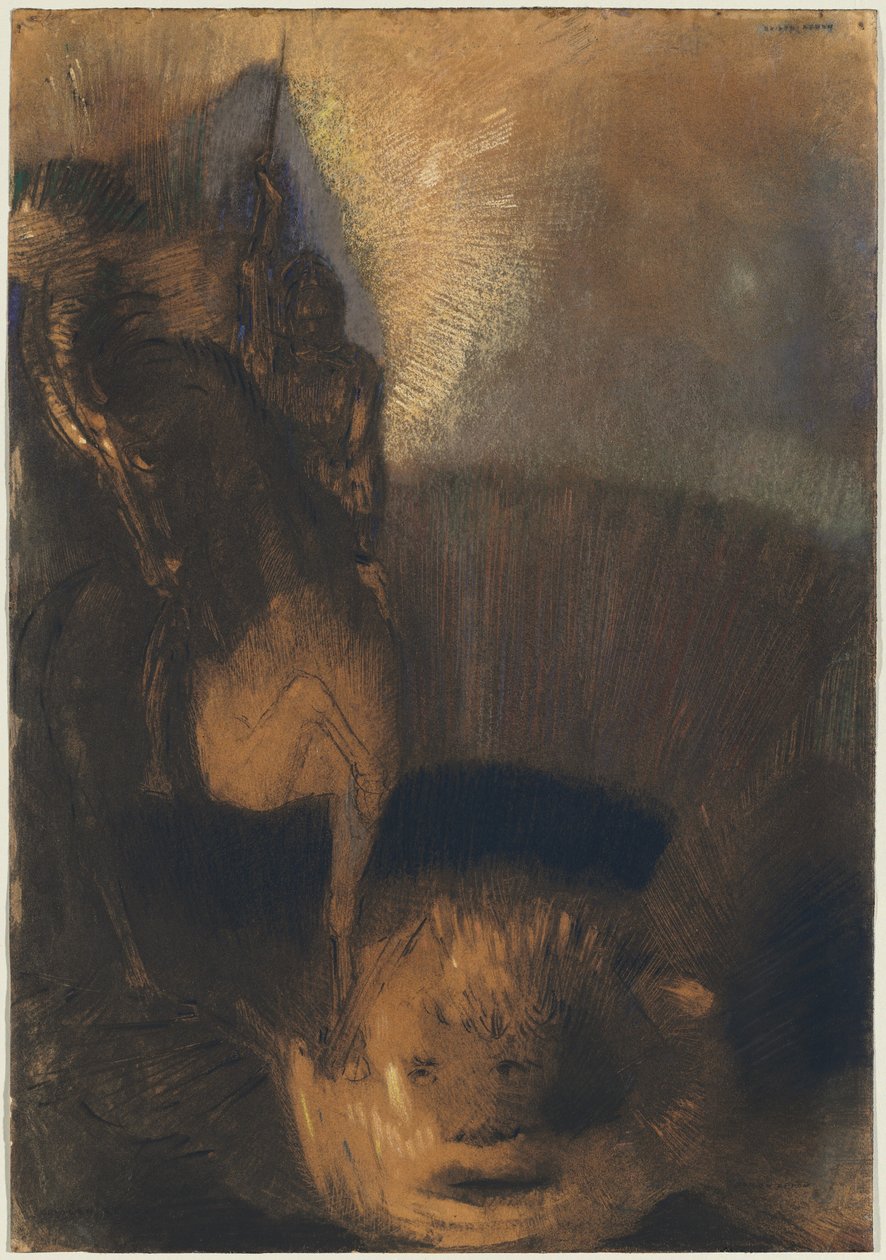 Svatý Jiří a drak od Odilon Redon