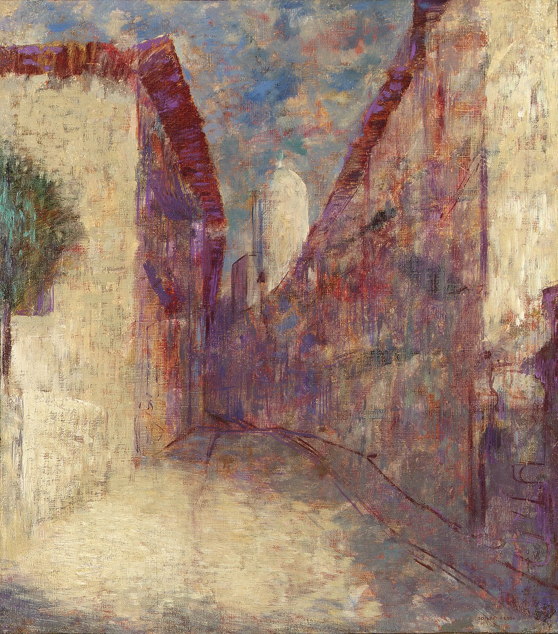 Ulice ve Fontarabie od Odilon Redon