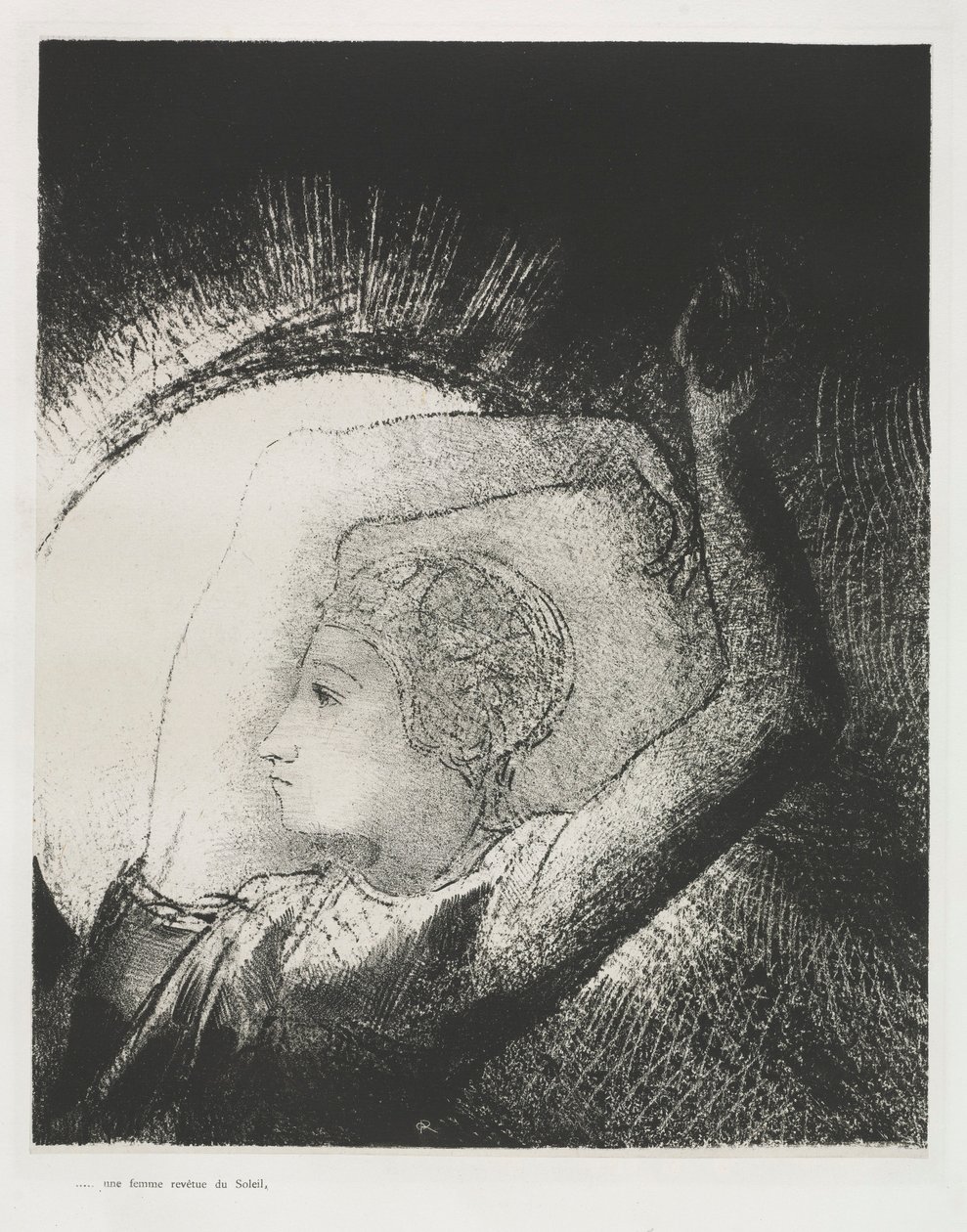 Apokalypsa svatého Jana: Žena oděná sluncem, 1899. od Odilon Redon