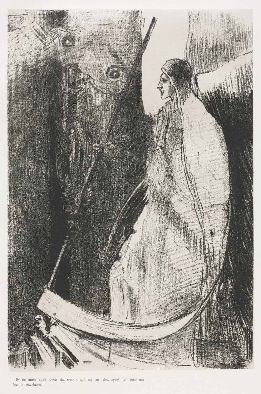Apokalypsa svatého Jana: A z chrámu vyšel další anděl..., 1899. od Odilon Redon