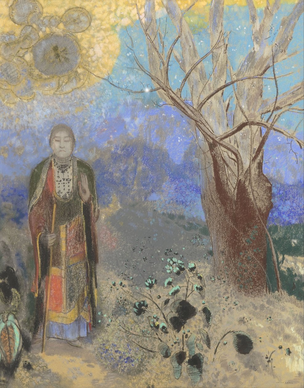 Buddha, 1906-1907 od Odilon Redon