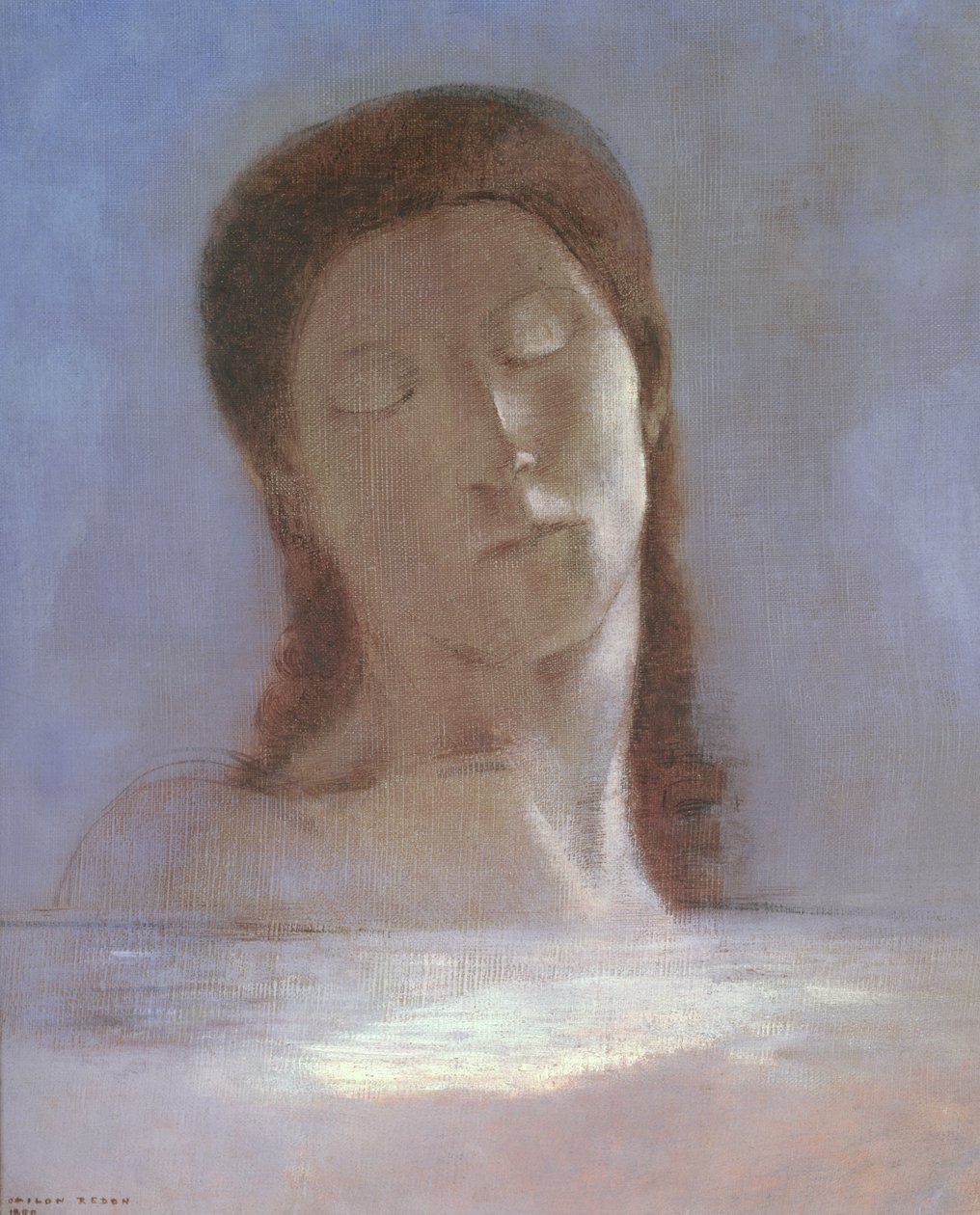 Zavřené oči od Odilon Redon