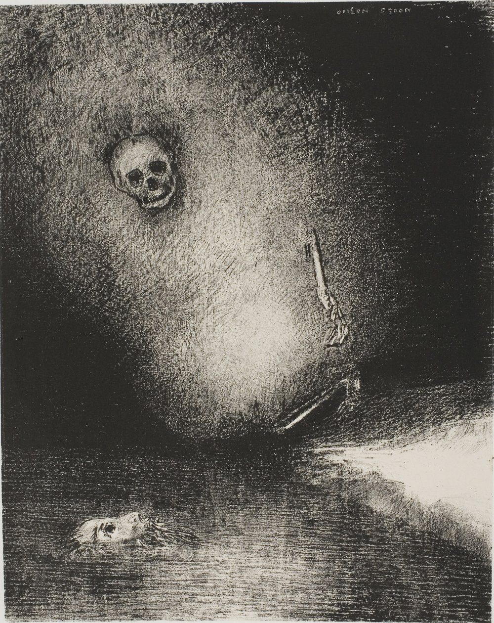 The Unelma on päättynyt kuolemaan, Valomies od Odilon Redon