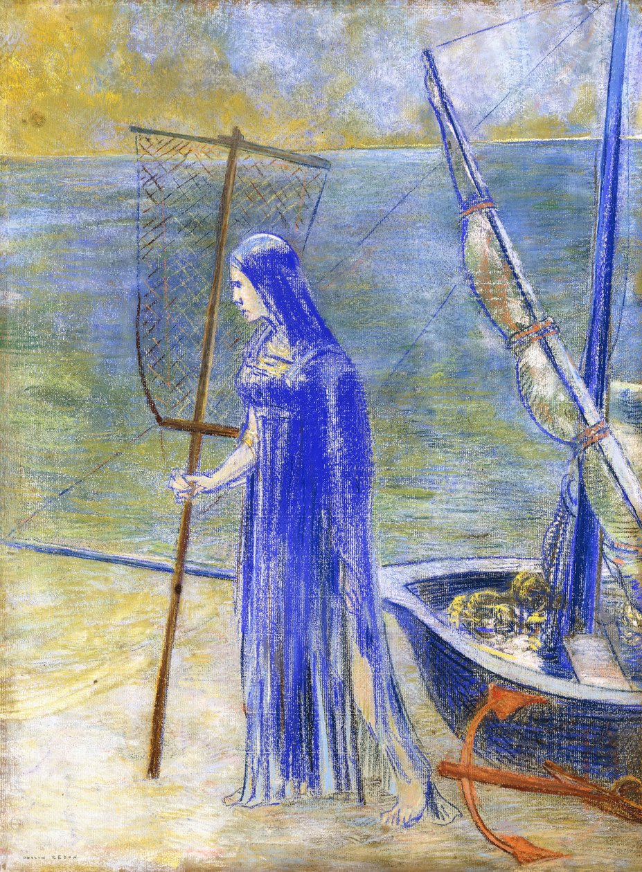 Rybářka, 1900 od Odilon Redon