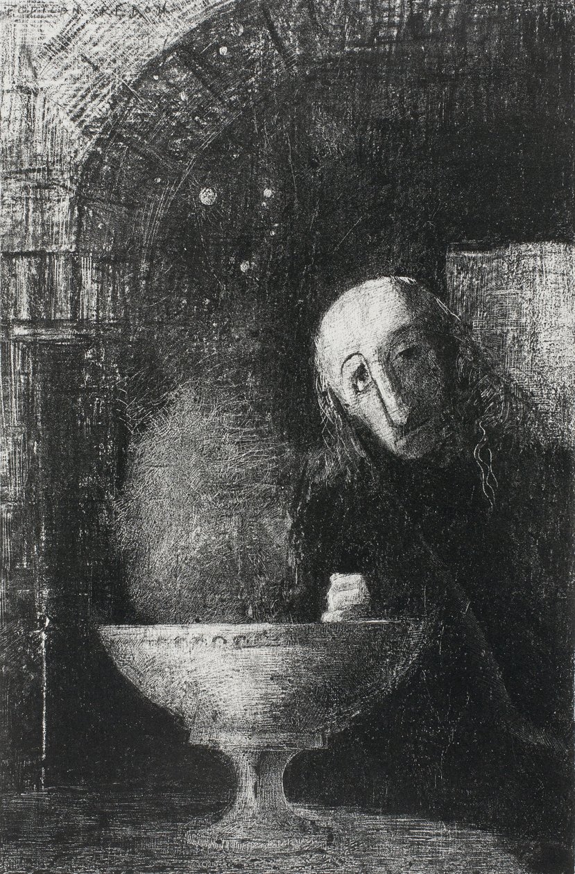 The Infinite Search, from Night, 1886 od Odilon Redon