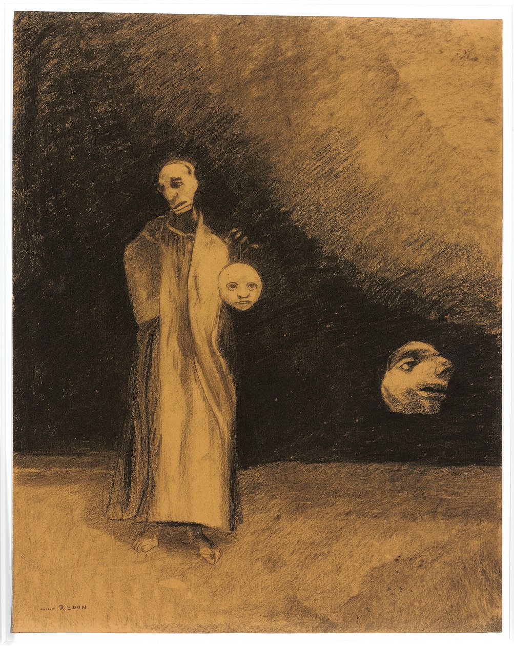 Noční můra, 1881 od Odilon Redon