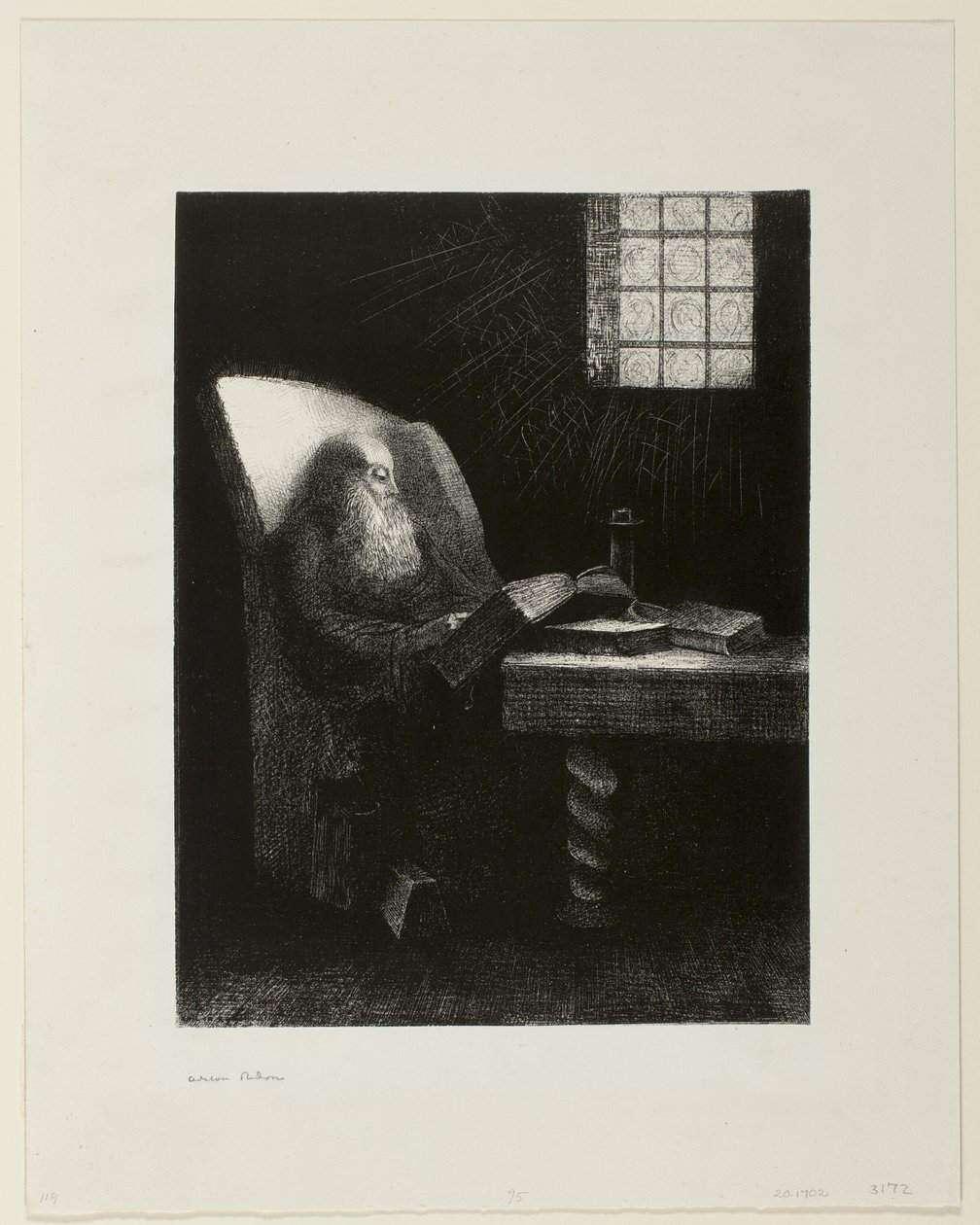 Čtenář od Odilon Redon