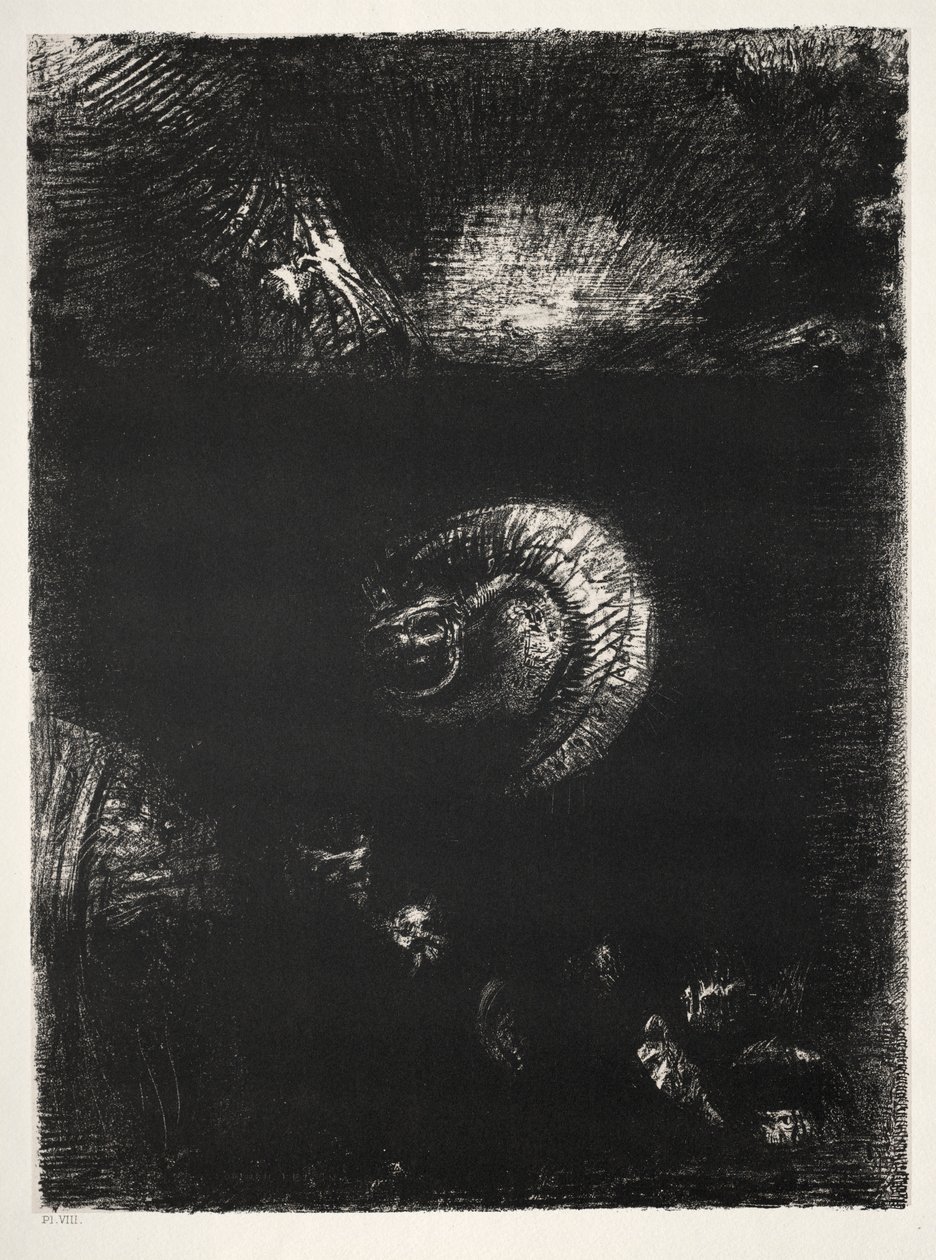 První série The Temptation of Saint Anthony: And All Manner of Frightful Creatures povstal, 1888. od Odilon Redon