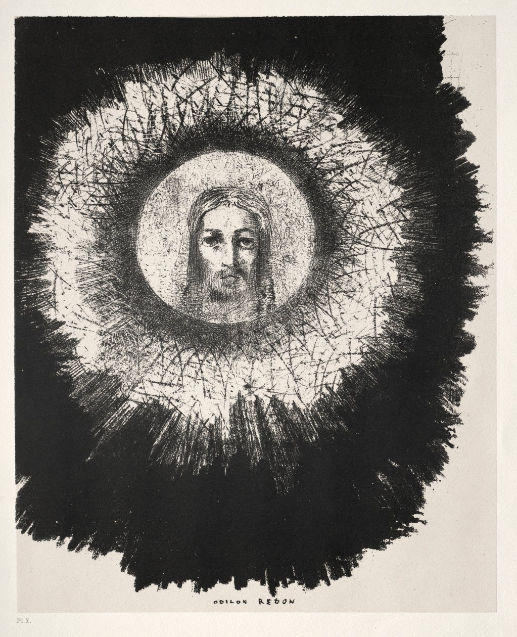 The Temptation of Saint Anthony First Series: A In the Very Disk of the Sun Shins..., 1888. od Odilon Redon