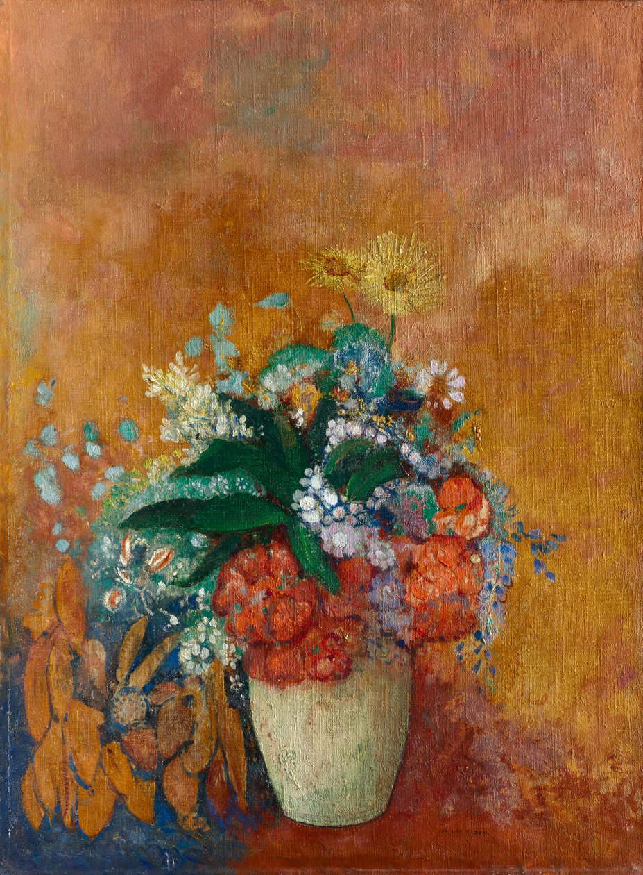 Váza s květinami, c. 1905. od Odilon Redon