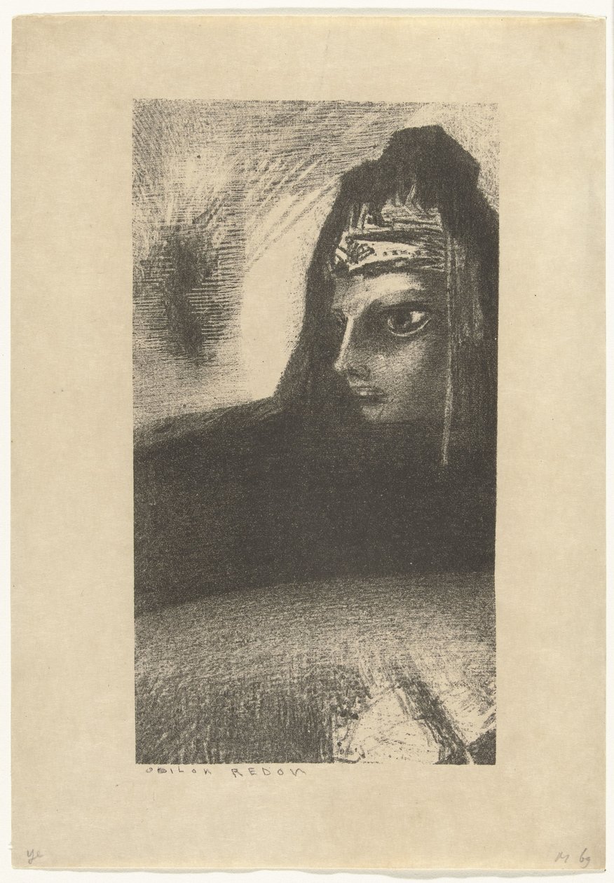 Zwarte Sfinx černá koruna od Odilon Redon
