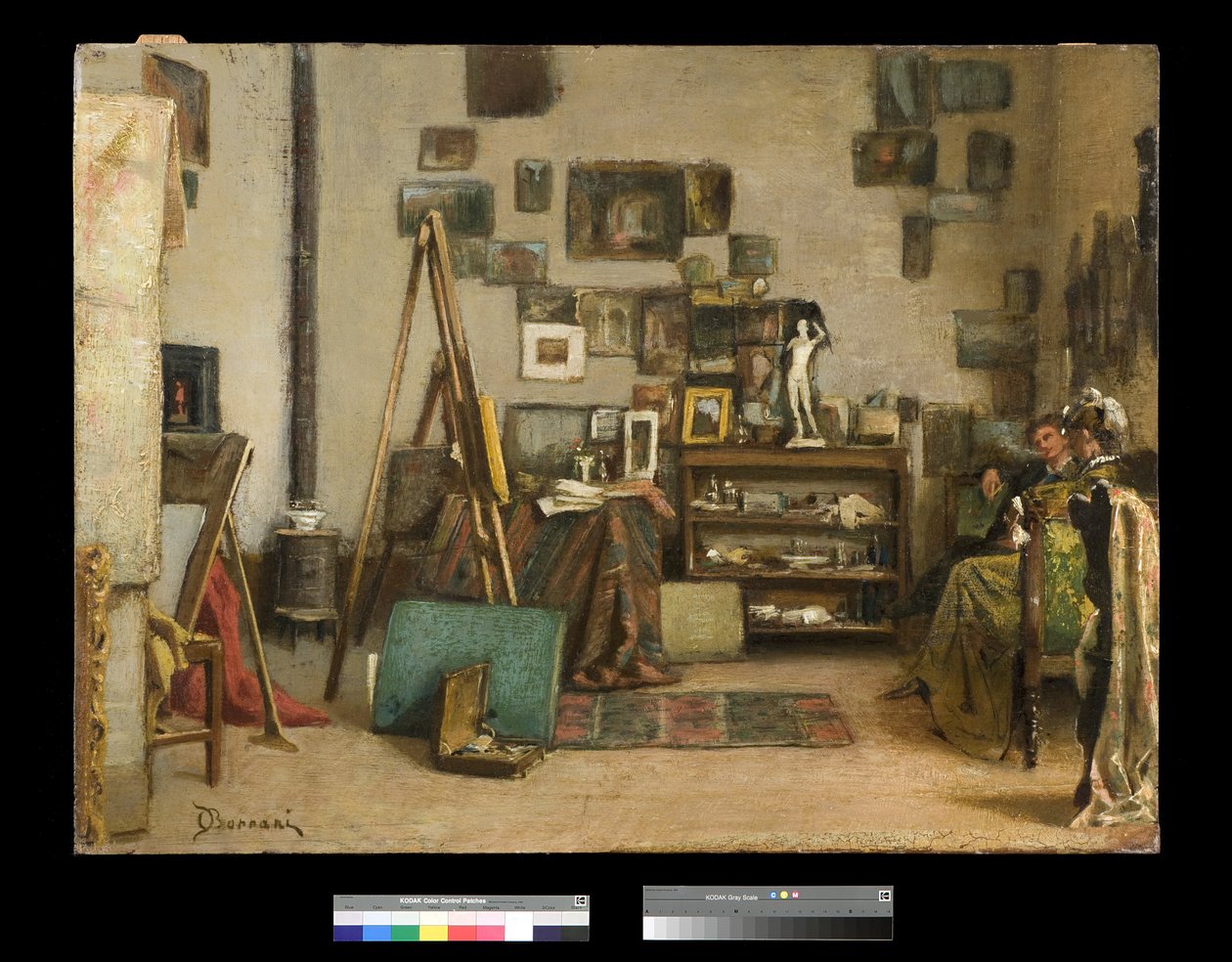 Návštěva malířské pracovny, 1865-75 od Odoardo Borrani