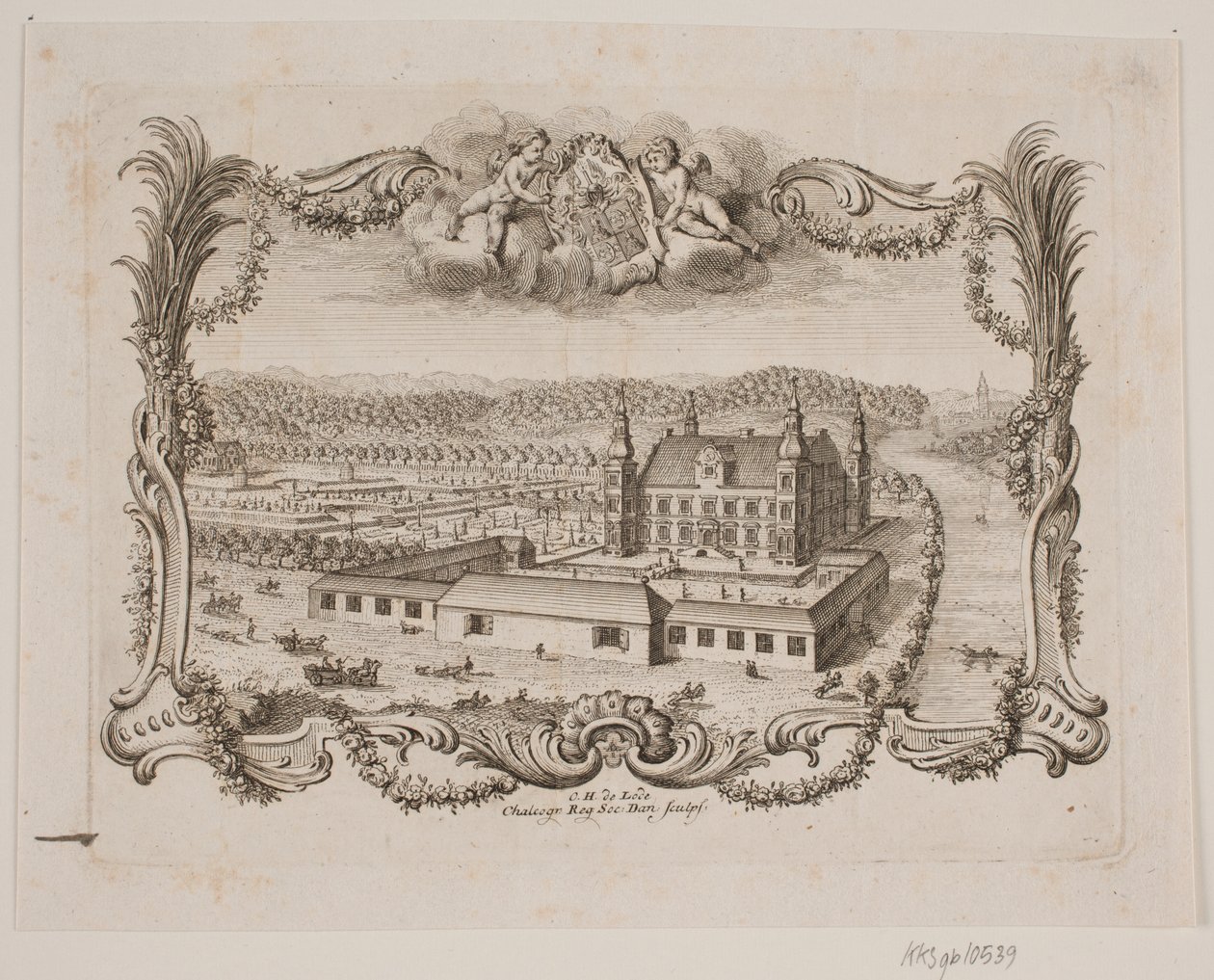 Engelsholm u Vejle od Odvardt Helmoldt de Lode