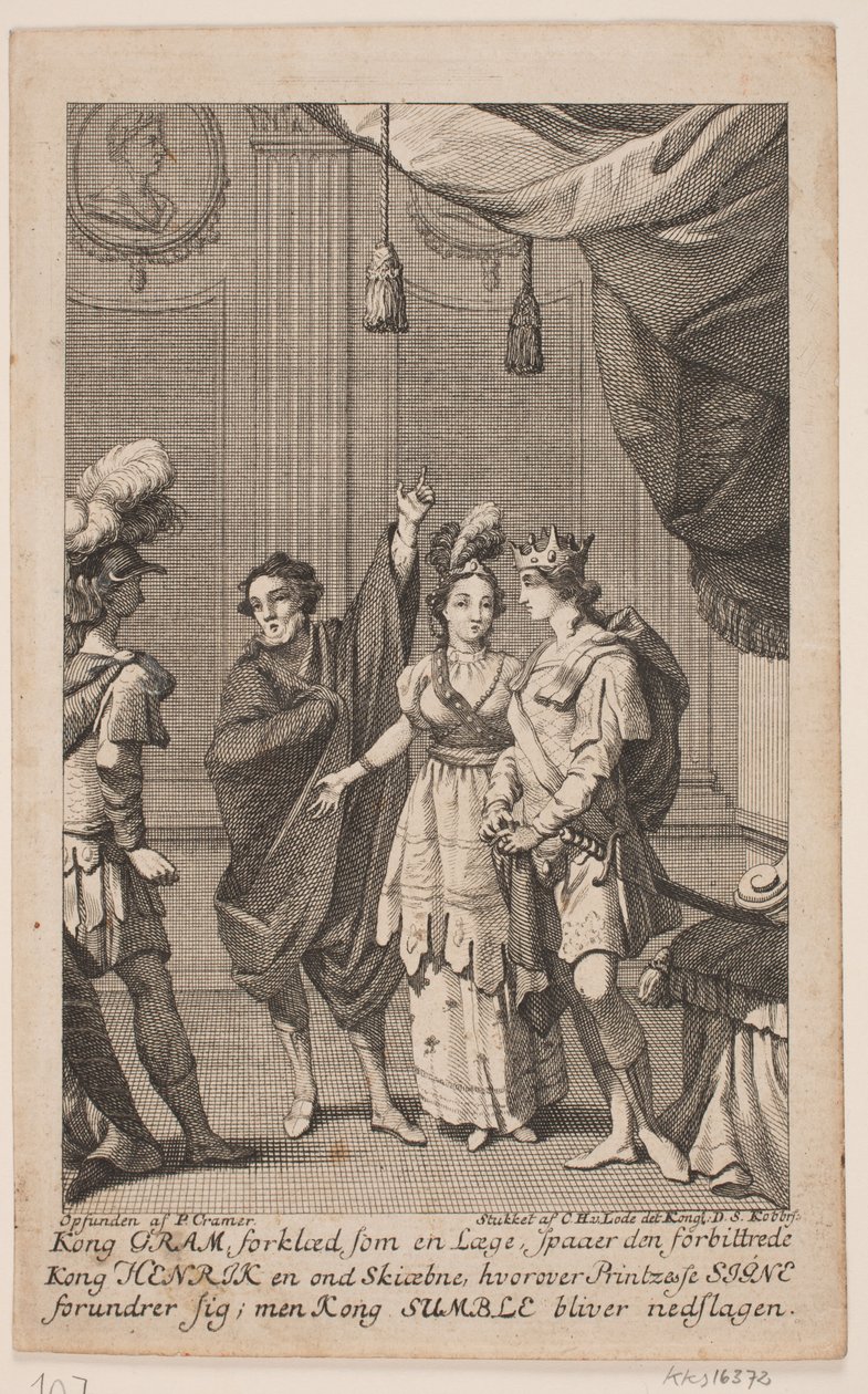Ilustrace pro N. K. Bredal, "Gram and Signe" od Odvardt Helmoldt de Lode