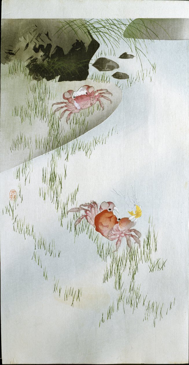 Dva červení krabi, 1905 od Ohara Koson