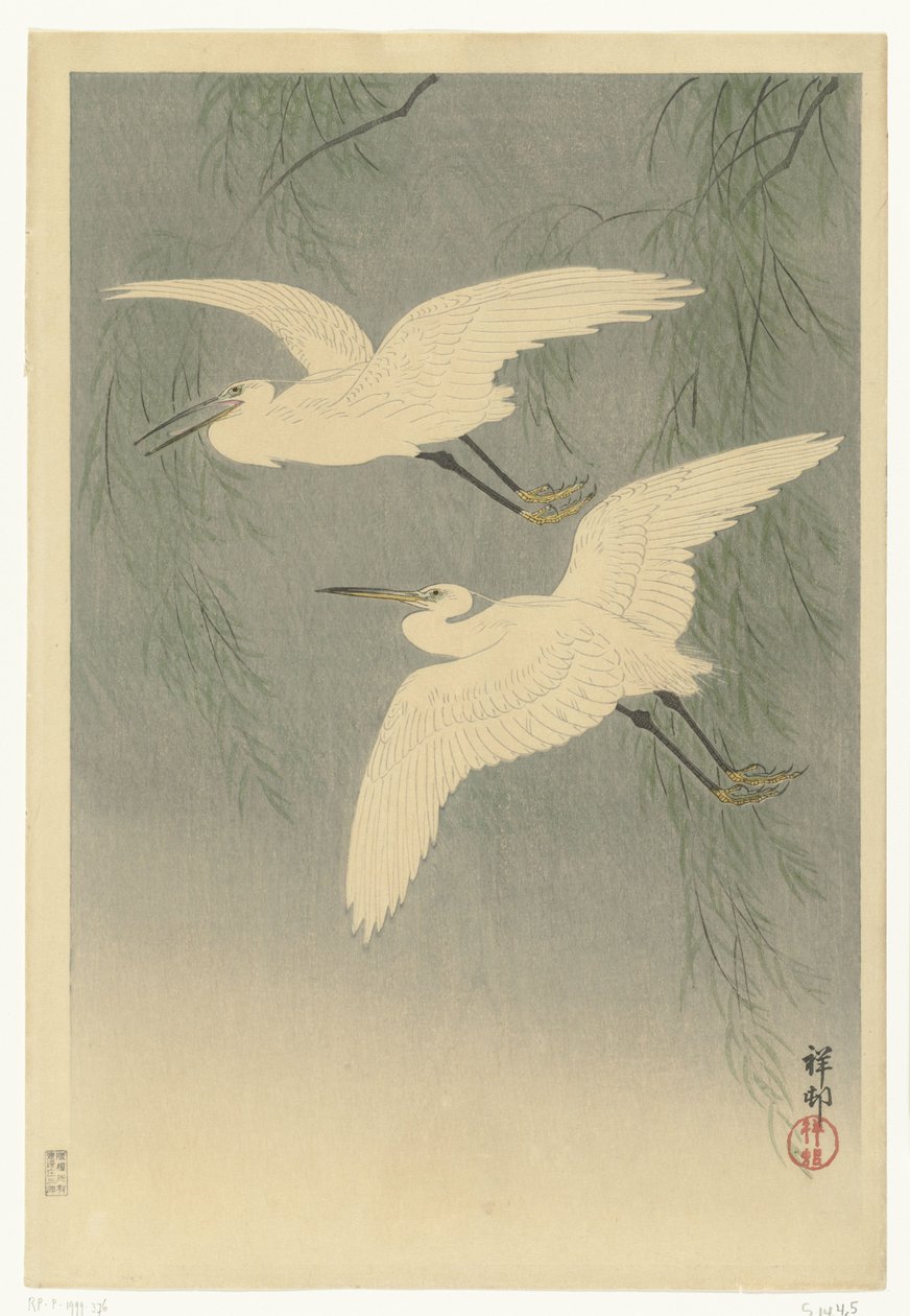 Malé volavky v letu od Ohara Koson