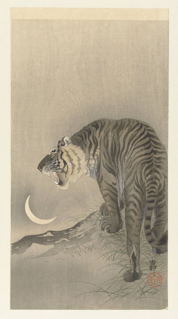 Karjuva tiikeri od Ohara Koson