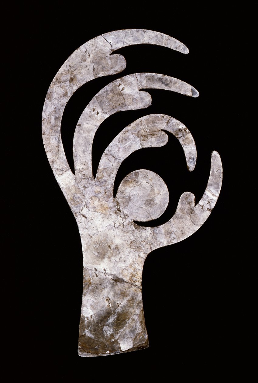 Výřez z ptačího drápu, 200 př. nl-400 n. l. (slída) od Ohio Hopewell culture