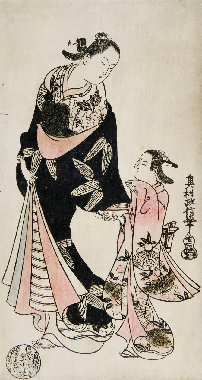 Dřevoryt od Okumura Masanobu