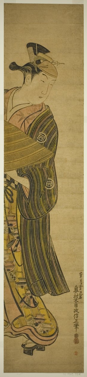 Čaj Ac a r Sanogawa Ichimatsu hodnost od Okumura Masanobu