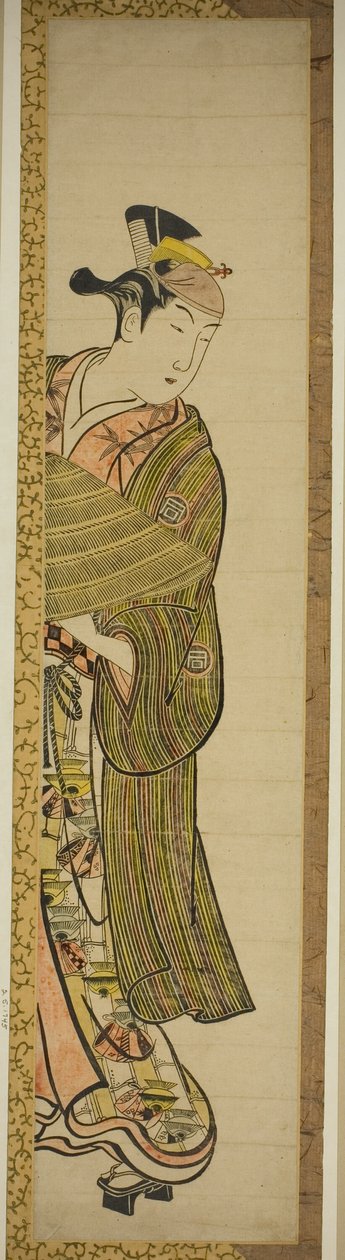 Herec Sanogawa Ichimatsu I v neznámé roli od Okumura Masanobu