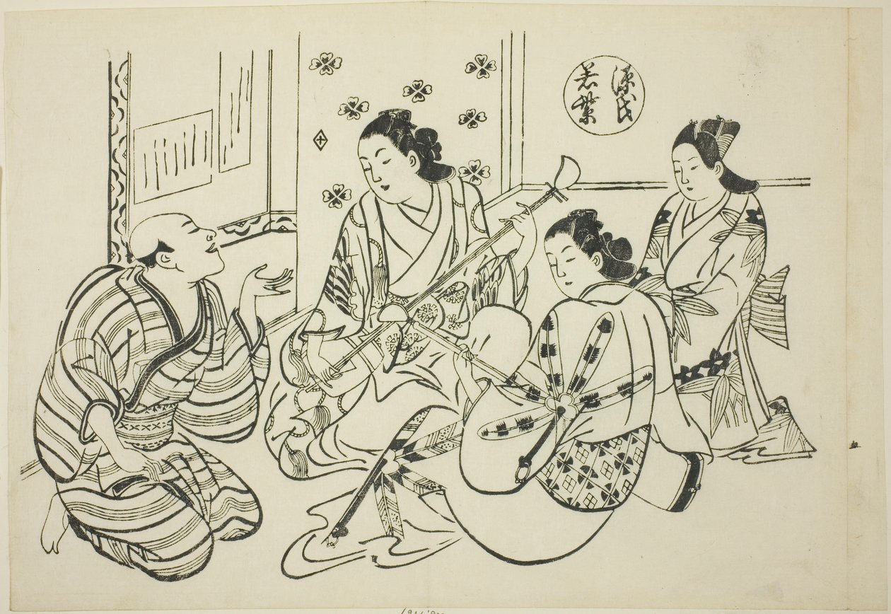 The Waka Murasaki Chapter from "The Tale of Genji" (Genji Waka Murasaki), from a series of Genji parodies od Okumura Masanobu