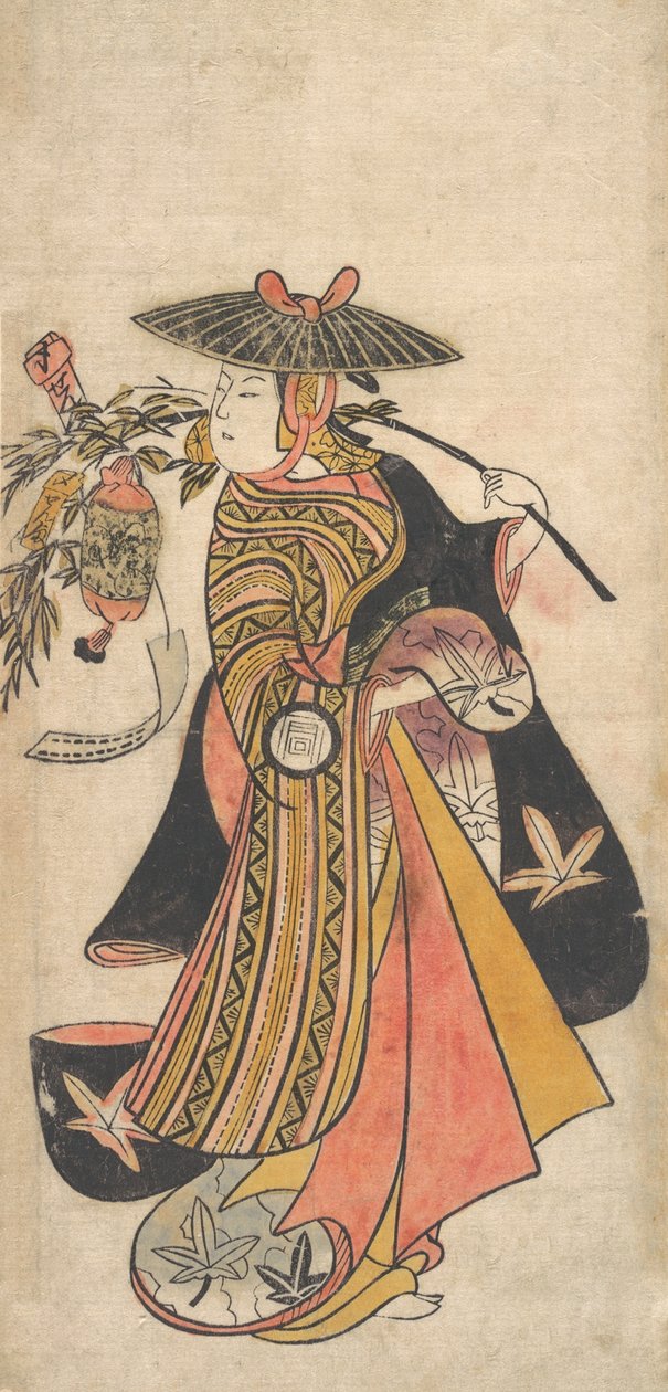 A c and r Sanogawa Ichimatsu 1722-1763 Jako škola a ruční rybolov g te Tanabata festival je pozemní val, že? .. .. .. , komár. 1730. od Okumura Toshinobu