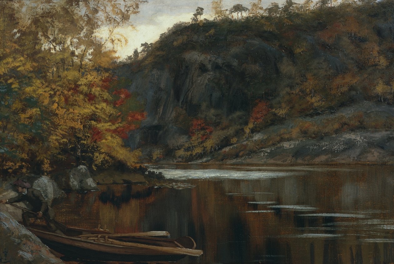 Holskaukilen Landscape (olej na plátně) od Olaf Isaachsen