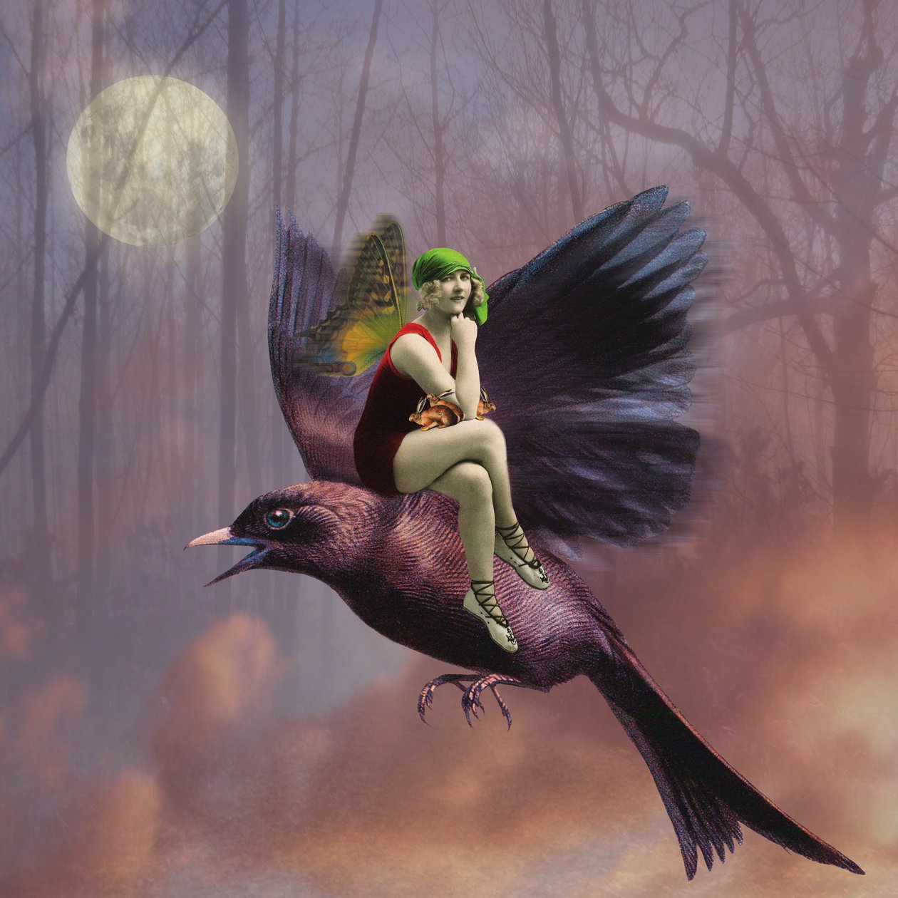 Let, 2014, (digitální koláž) od Olga Snell