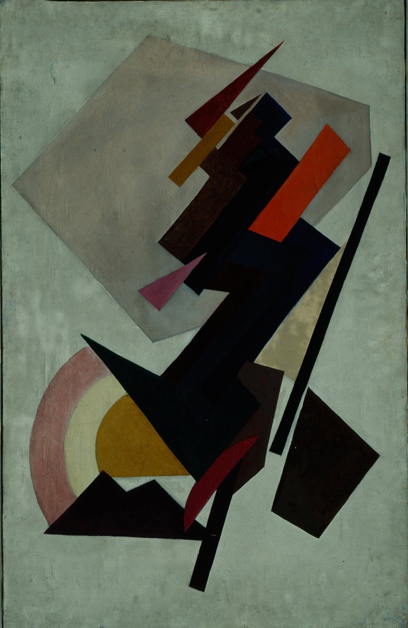 Abstraktní kompozice. Suprematismus, 1910 od Olga Rozanova