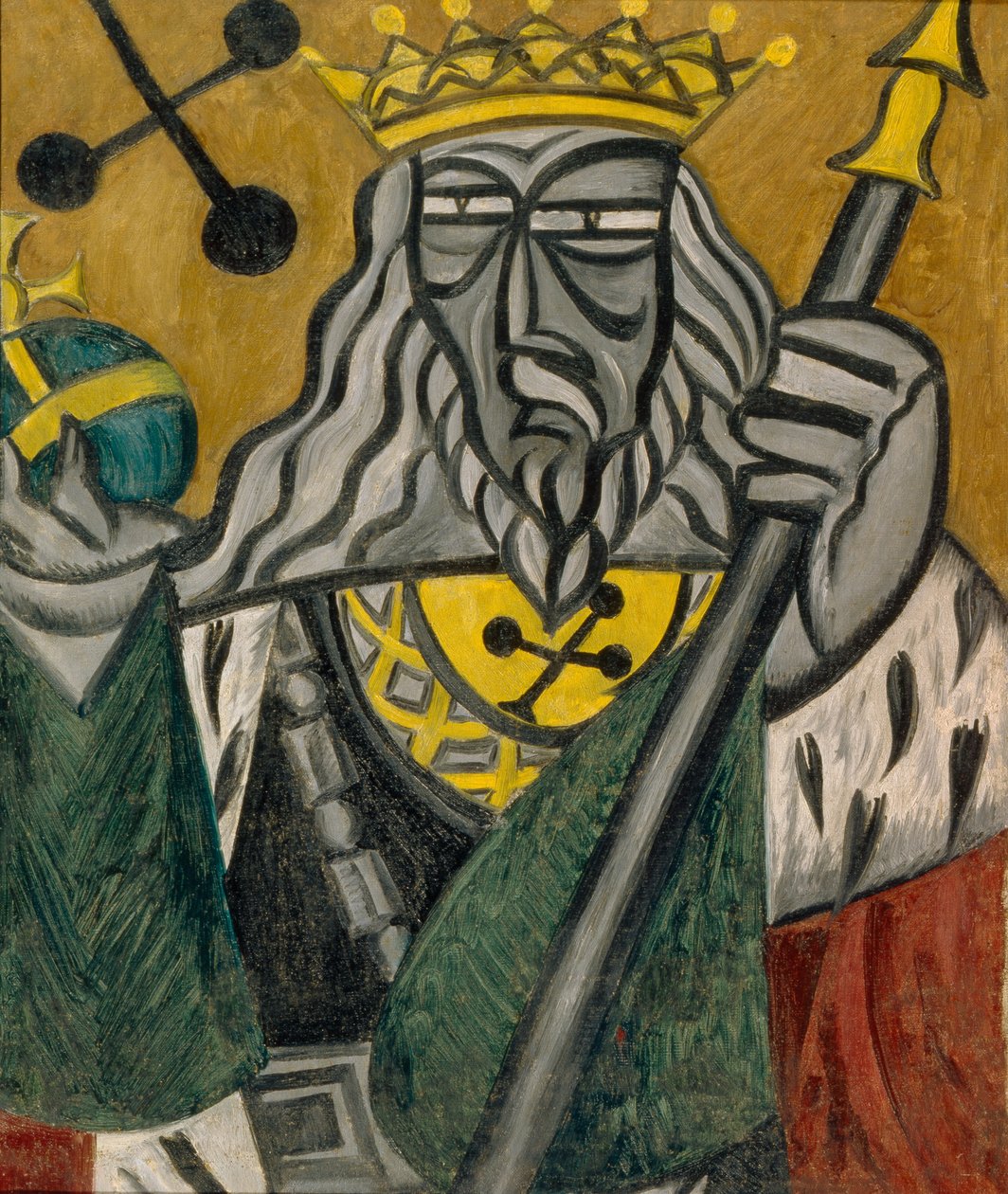 Král klubů, 1915 od Olga Rozanova