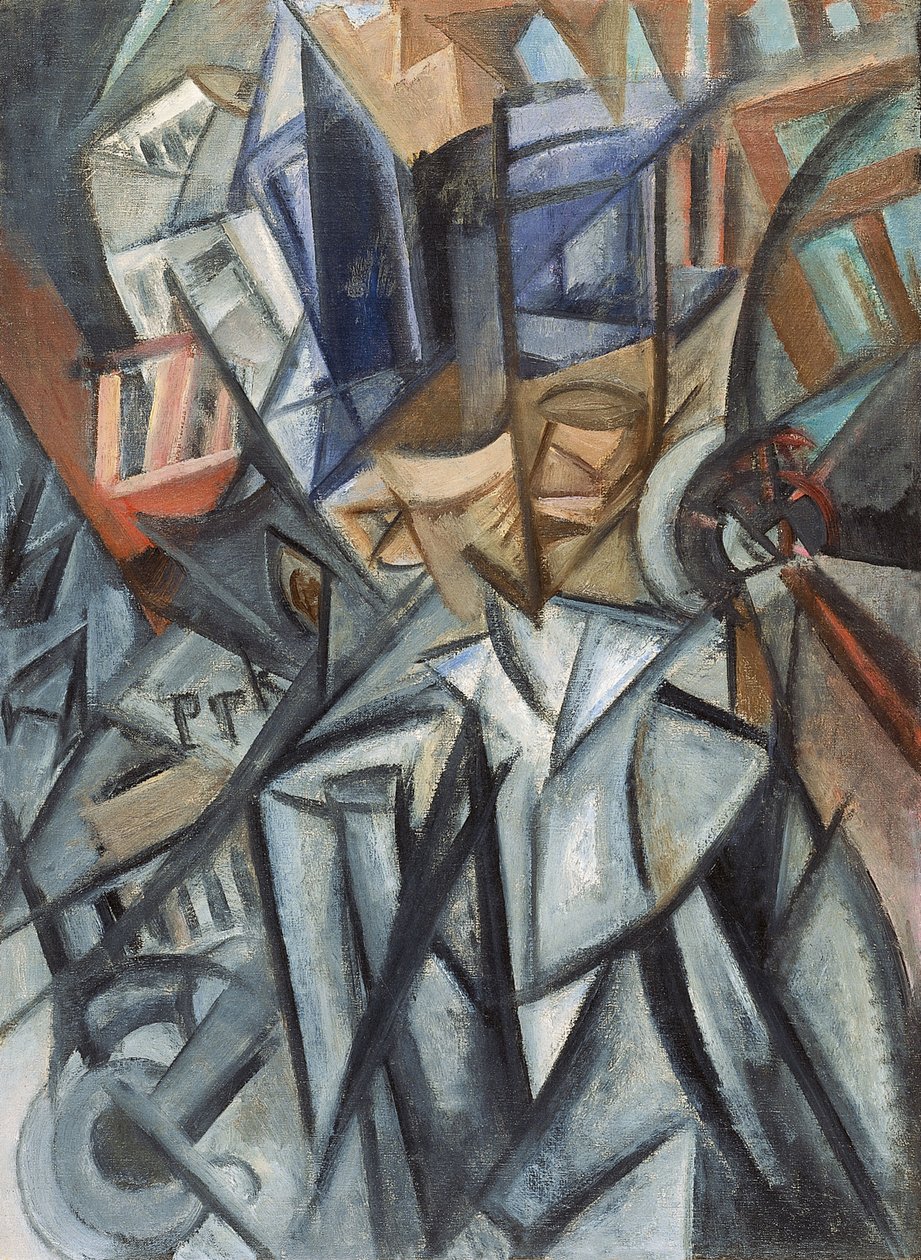 Muž na ulici Analýza svazků, 1913 od Olga Rozanova