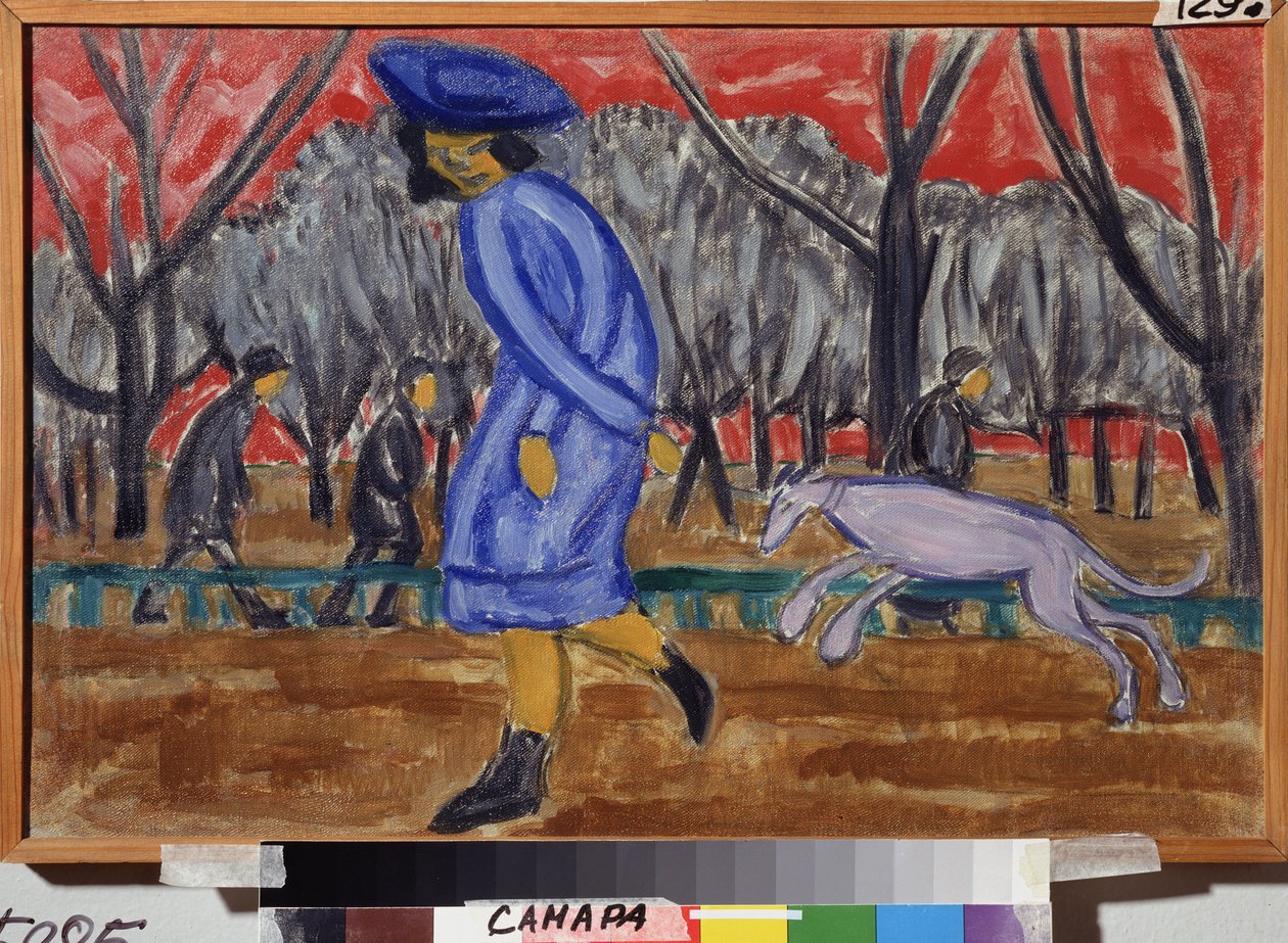 Sur le boulevard. Peinture de Olga Vladimirovna Rozanova (1886-1918), huile sur toile   1322680   cs       czech Successfully Translated  Original: Maskerade van de Leidse studenten, 1865 (plaat 3) Gecostumeerde optogt gehouden door de leden van het Leidsc od Olga Wladimirowna  Rosanowa