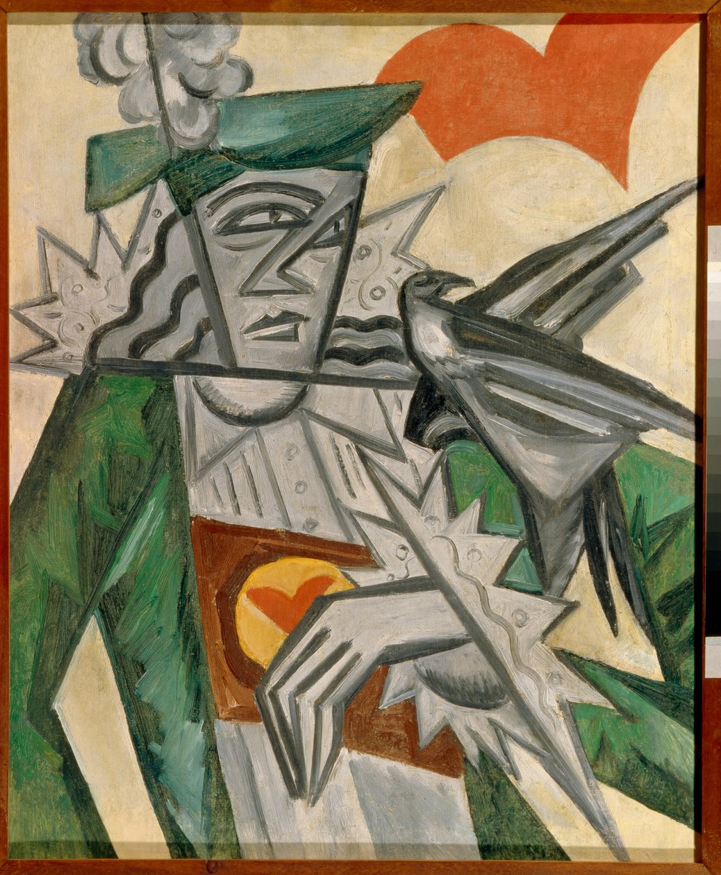Jack of Hearts - Obraz Olgy Vladimirovny Rozanové (1886-1918), olej na plátně (78,5x64,5 cm) od Olga Wladimirowna  Rosanowa