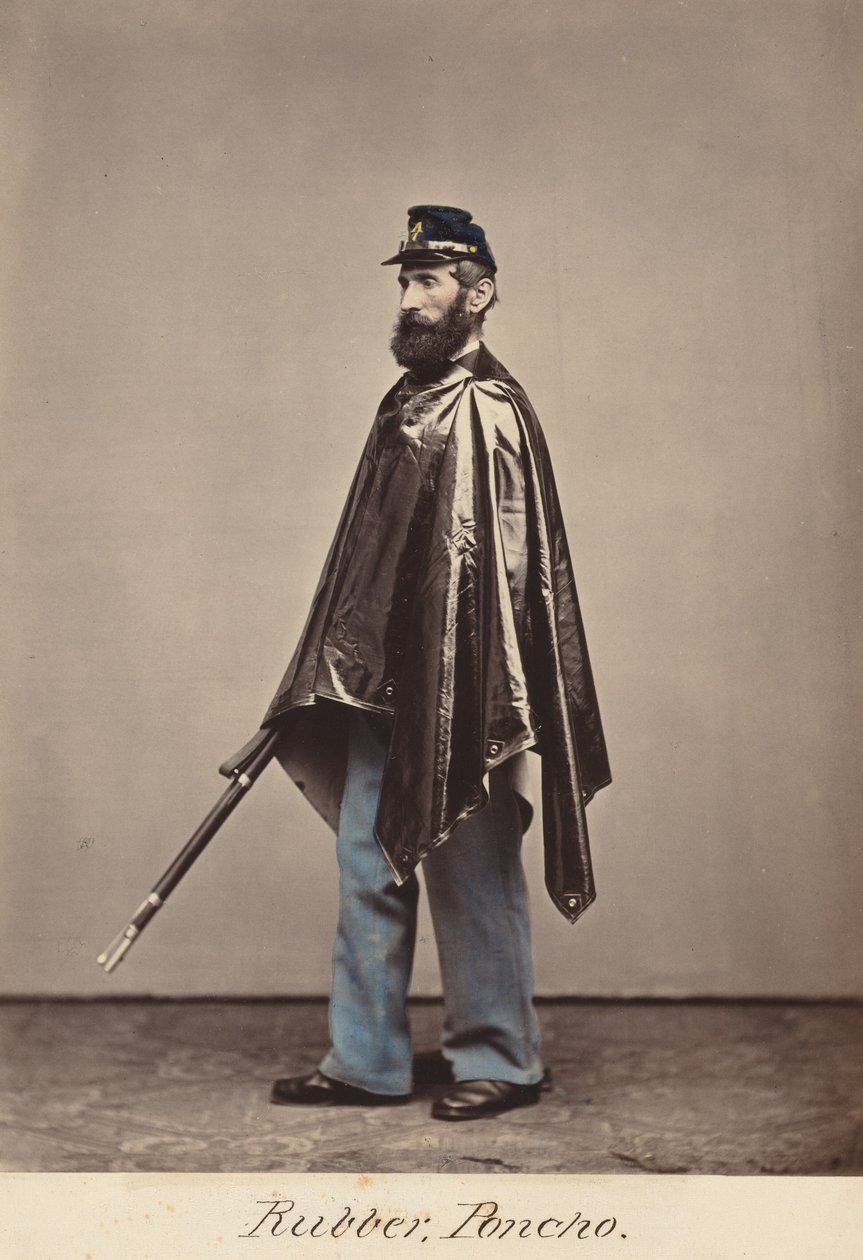 Gumové pončo,1866 (foto) od Oliver H. Willard