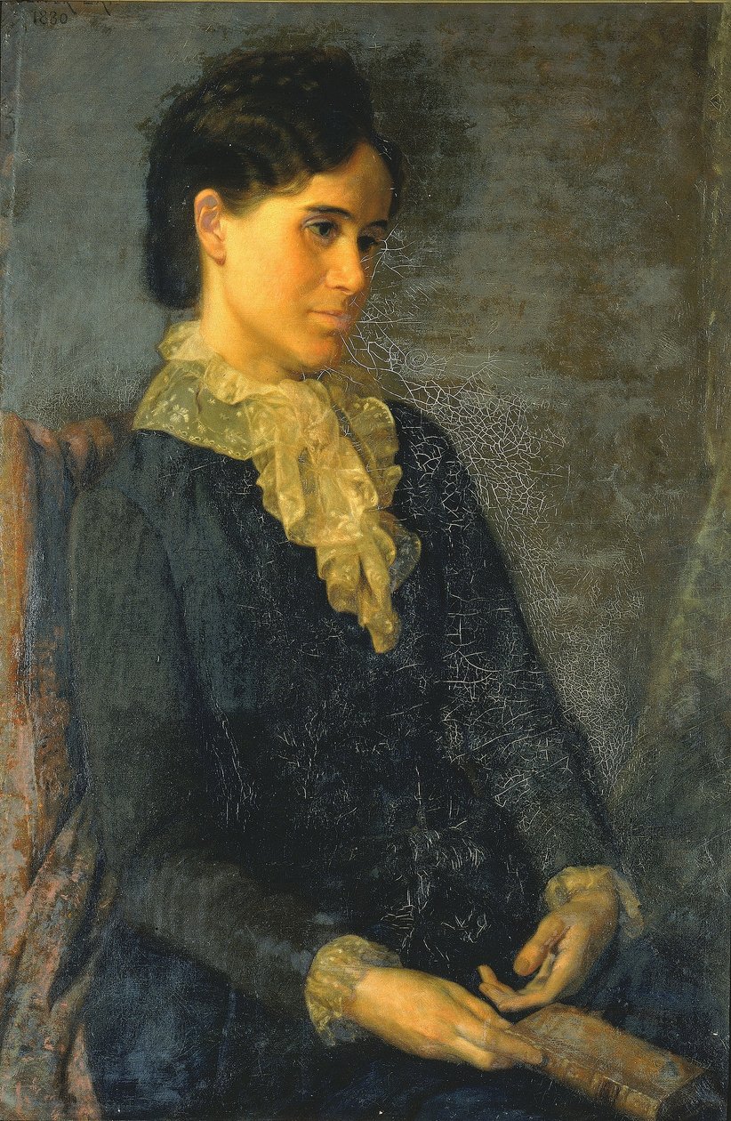 Hester Marian Wait Lay, Portrét umělcovy ženy od Oliver Ingraham Lay