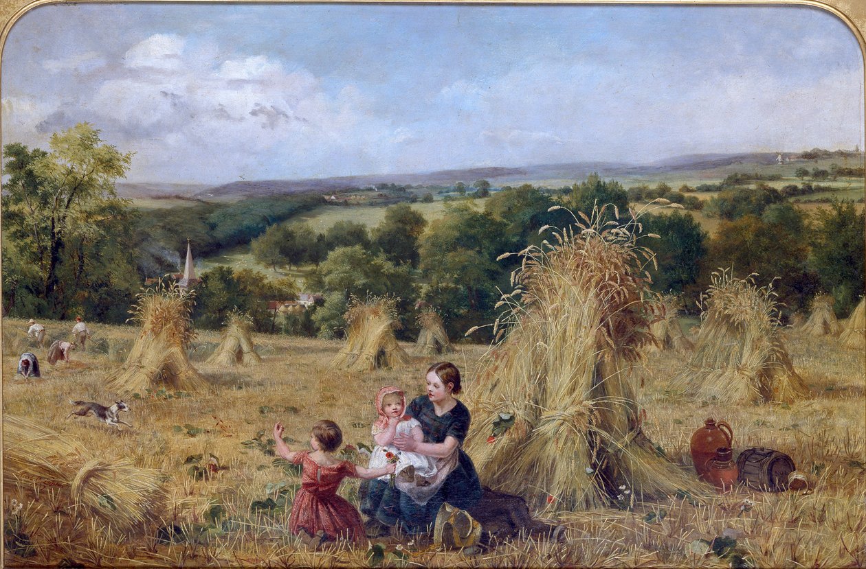 Dožínkové pole, 1857-1858 od Oliver Lupton
