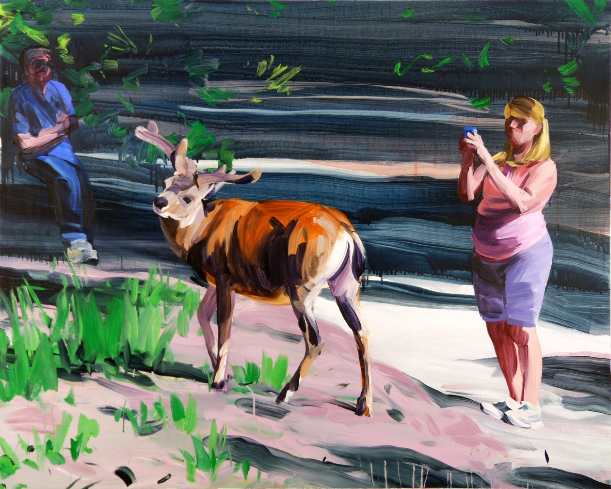 Actéon, 2014 (akryl na plátně) od Olivier Morel