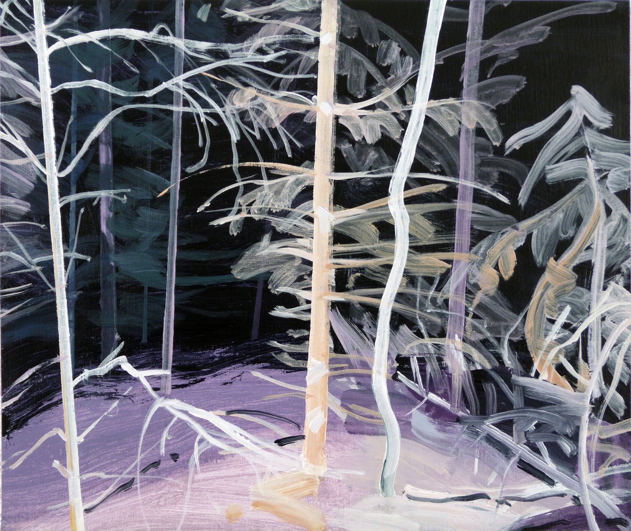 Forêt-noire 3 ,2017 (akryl na plátně) od Olivier Morel