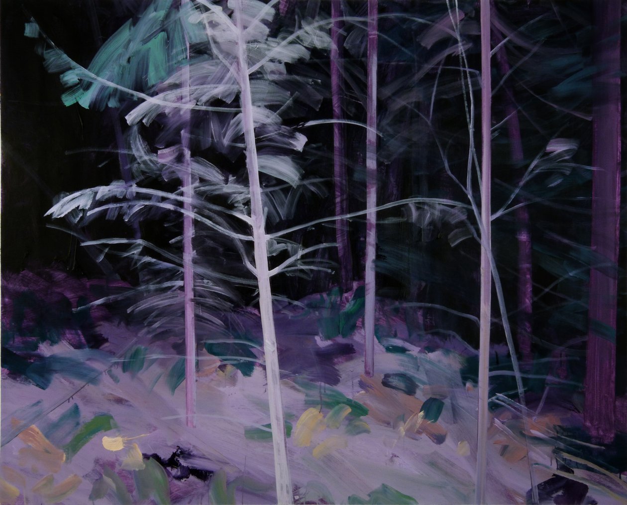 Forêt-noire 8 ,2019 (akryl na plátně) od Olivier Morel