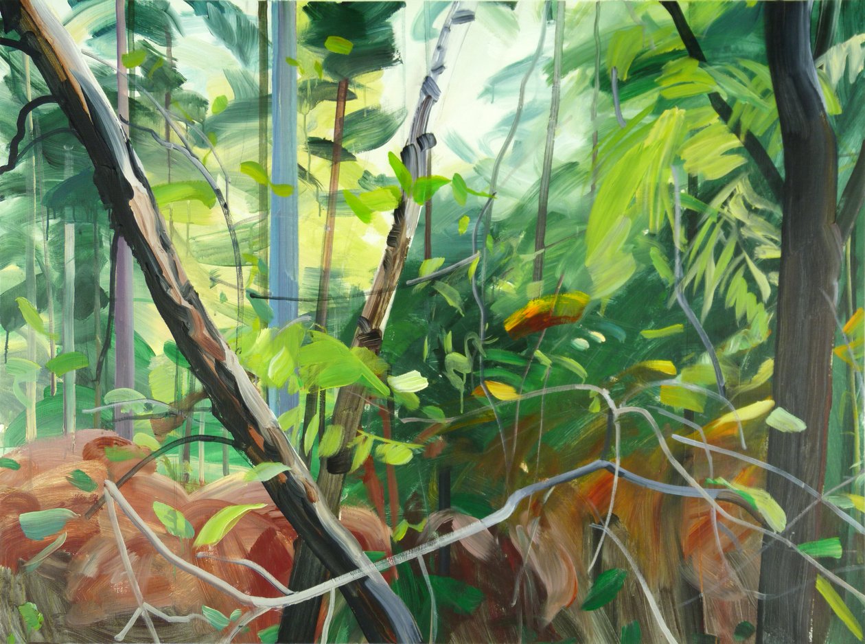 Forêt 10 ,2015 (akryl na plátně) od Olivier Morel