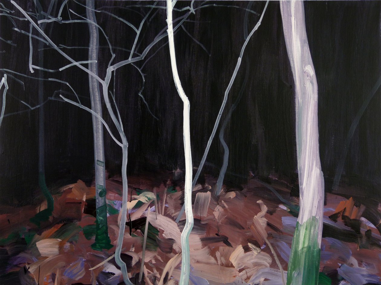 Forest 13 pátek-13. listopadu 2015 (akryl na plátně) od Olivier Morel