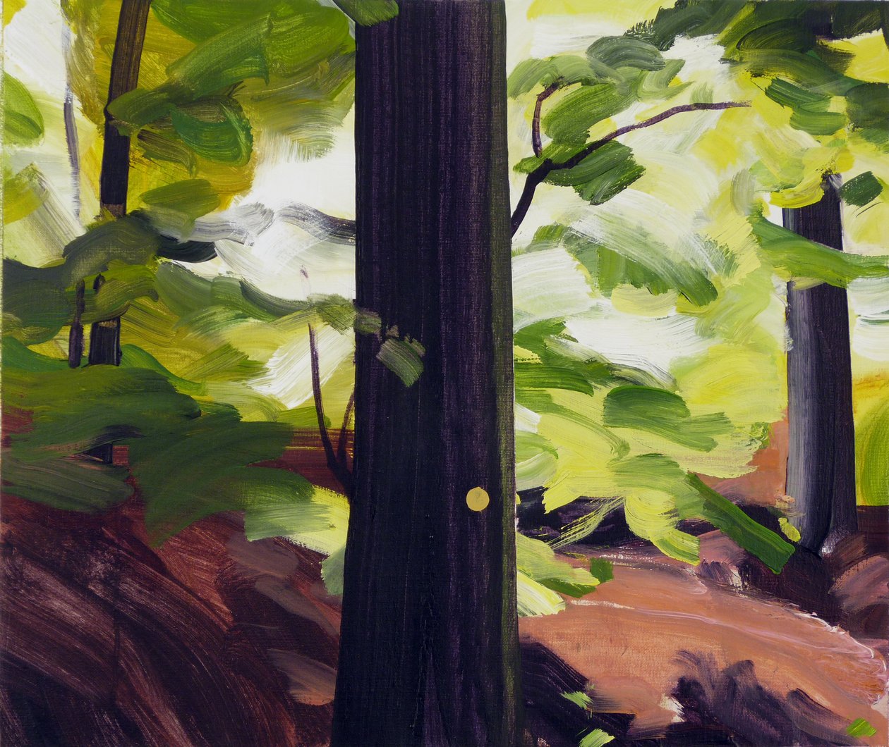 Forêt 19 ,2017 (akryl na plátně) od Olivier Morel