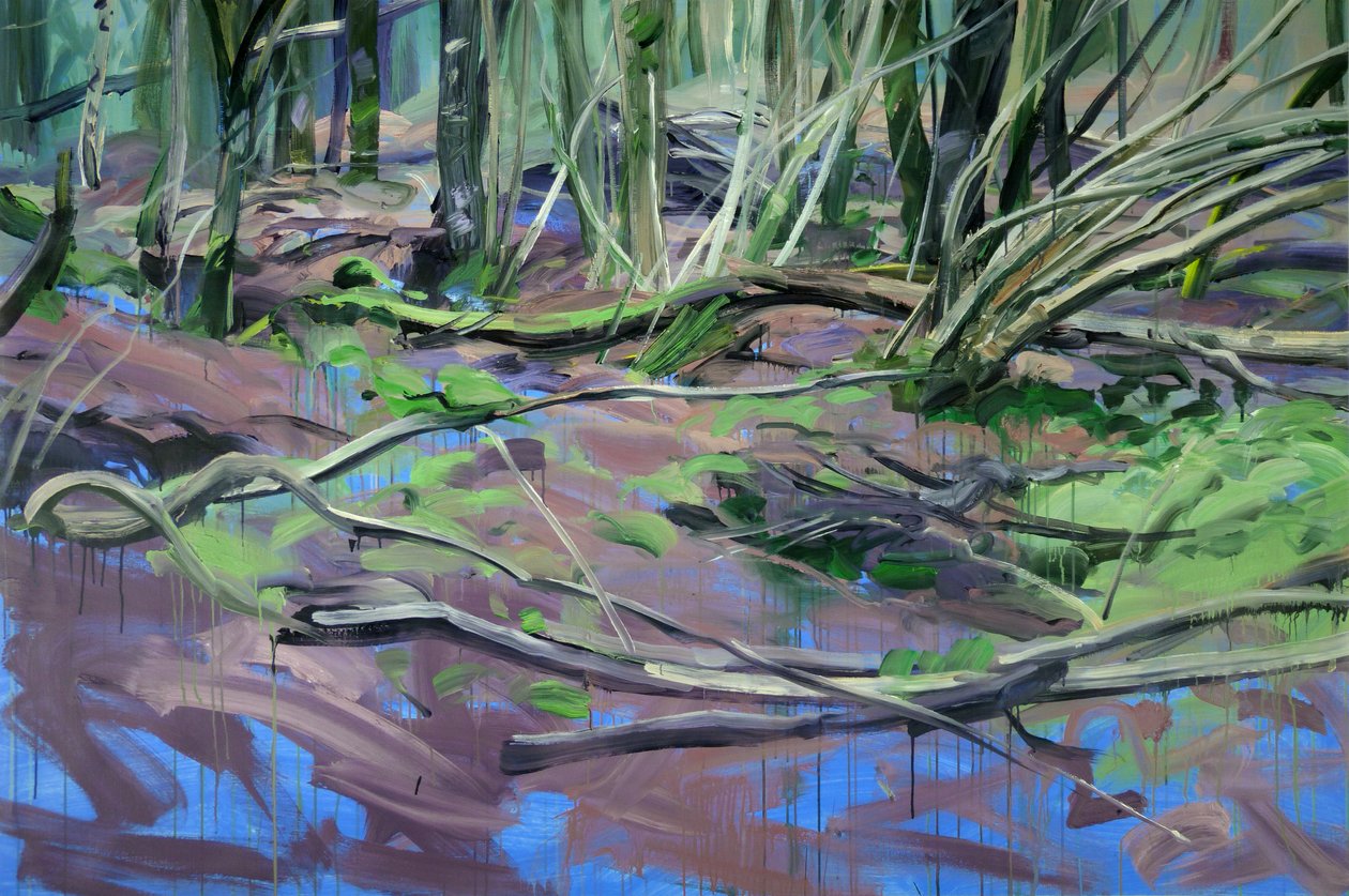 Forest 2, 2014 (akryl na plátně) od Olivier Morel