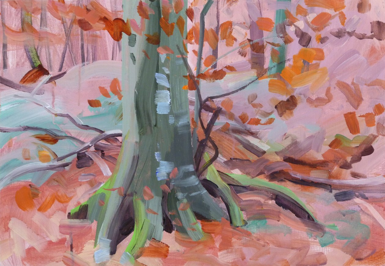 Forêt 32 ,2018 (akryl na plátně) od Olivier Morel